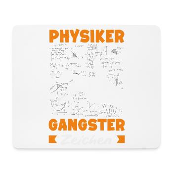 Physiker Gangster Zeichen - Mousepad (Querformat) - Weiß - Vorne