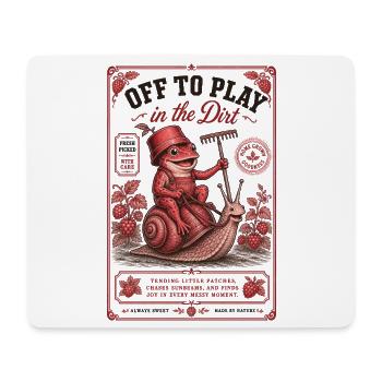Stadtgärtnern, um im Dreck zu spielen - Mousepad (Querformat) - Weiß - Vorne