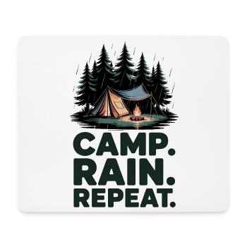 Camping Répété du Camp Rain - Tapis de souris (format paysage) - blanc - Devant