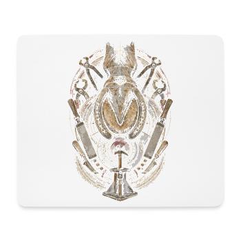 Maréchal-ferrant - Tapis de souris (format paysage) - blanc - Devant