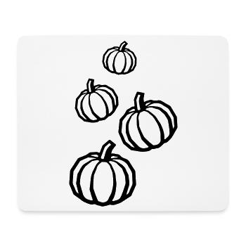 Kürbis Symbol - Mousepad (Querformat) - Weiß - Vorne