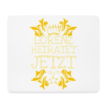 Heirat Lorenz - Mousepad (Querformat) - Weiß - Vorne