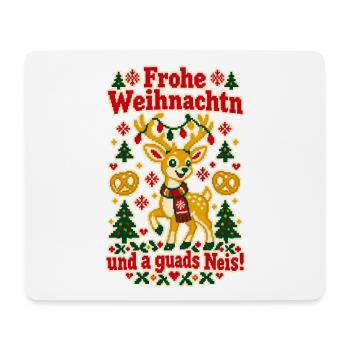 Frohe Weihnachtn a guads Neis - Mousepad (Querformat) - Weiß - Vorne
