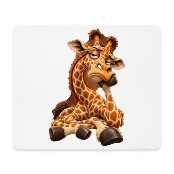 Schlafmütze Giraffencharme - Mousepad (Querformat) - Weiß - Vorne