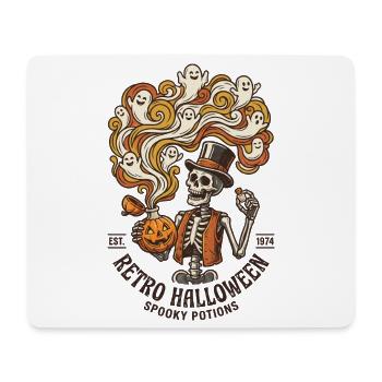 Retro Halloween Skelett-Gruseltränke - Mousepad (Querformat) - Weiß - Vorne