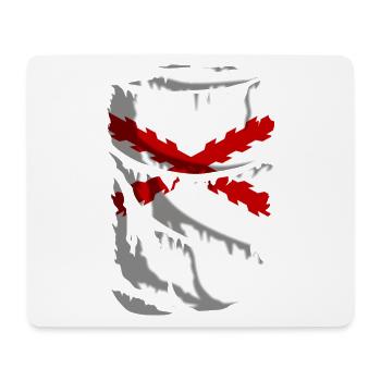 Flag of Spanish thirds, Cross of Burgundy - Mouse Pad (horizontal) - white - Front