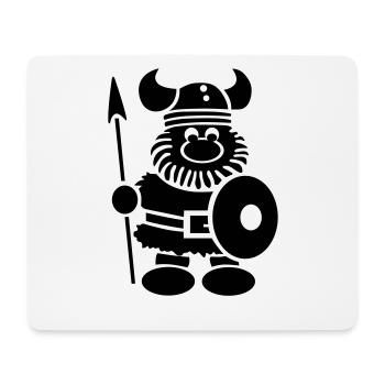 Lustiger kleiner Wikinger Krieger - Mousepad (Querformat) - Weiß - Vorne