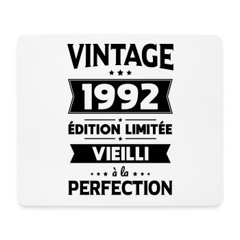 Anniversaire 30 ans - Vintage 1992 - Tapis de souris (format paysage) - blanc - Devant