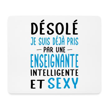 Désolé déjà pris par une enseignante sexy - Tapis de souris (format paysage) - blanc - Devant