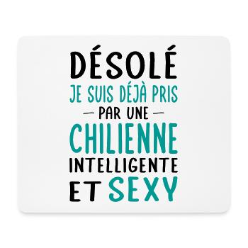 Désolé déjà pris par une Chilienne sexy - Tapis de souris (format paysage) - blanc - Devant