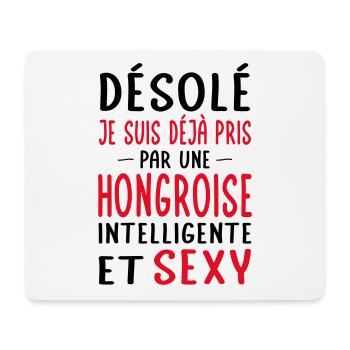 Désolé déjà pris par une Hongroise sexy - Tapis de souris (format paysage) - blanc - Devant