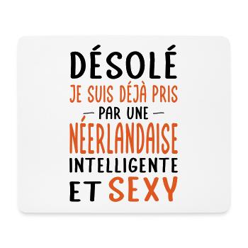 Désolé déjà pris par une Néerlandaise sexy - Tapis de souris (format paysage) - blanc - Devant