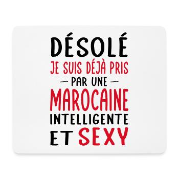 Désolé déjà pris par une Marocaine sexy - Tapis de souris (format paysage) - blanc - Devant