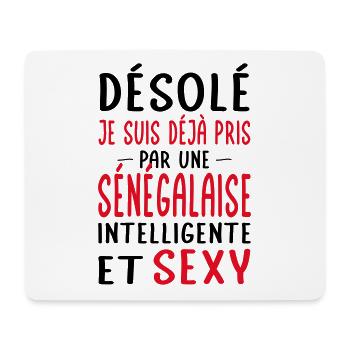 Désolé déjà pris par une Sénégalaise sexy - Tapis de souris (format paysage) - blanc - Devant
