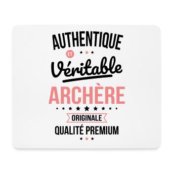 Authentique et véritable archère - Originale - Tapis de souris (format paysage) - blanc - Devant