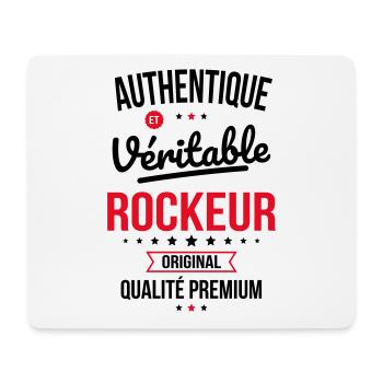 Authentique et véritable rockeur - Original - Tapis de souris (format paysage) - blanc - Devant