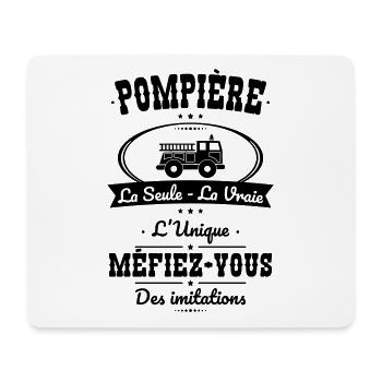 Pompière - La seule - La vraie - L'unique - Tapis de souris (format paysage) - blanc - Devant
