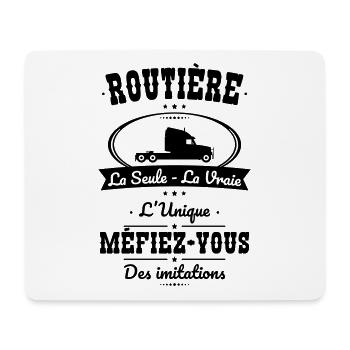 Routière - La seule - La vraie - L'unique - Tapis de souris (format paysage) - blanc - Devant