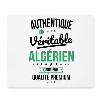 Authentique et véritable Algérien - Original - Tapis de souris (format paysage) - blanc - Devant