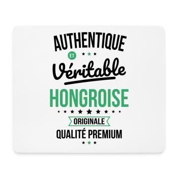 Authentique et véritable Hongroise - Originale - Tapis de souris (format paysage) - blanc - Devant