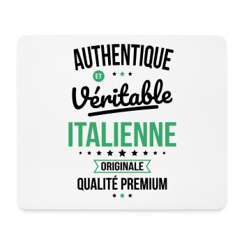 Authentique et véritable Italienne - Originale - Tapis de souris (format paysage) - blanc - Devant