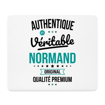 Authentique et véritable Normand - Original - Tapis de souris (format paysage) - blanc - Devant