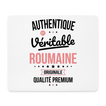 Authentique et véritable Roumaine - Originale - Tapis de souris (format paysage) - blanc - Devant