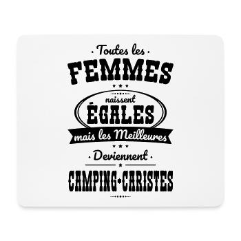 Femmes égales meilleures camping-caristes - Tapis de souris (format paysage) - blanc - Devant