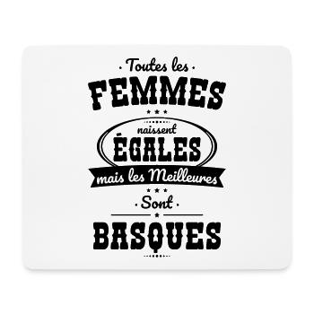 Femmes égales les meilleures sont Basques - Tapis de souris (format paysage) - blanc - Devant