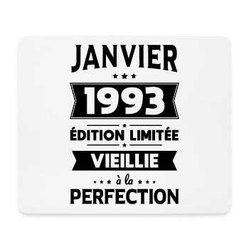 Anniversaire 30 ans - Janvier 1993 Perfection - Tapis de souris (format paysage) - blanc - Devant