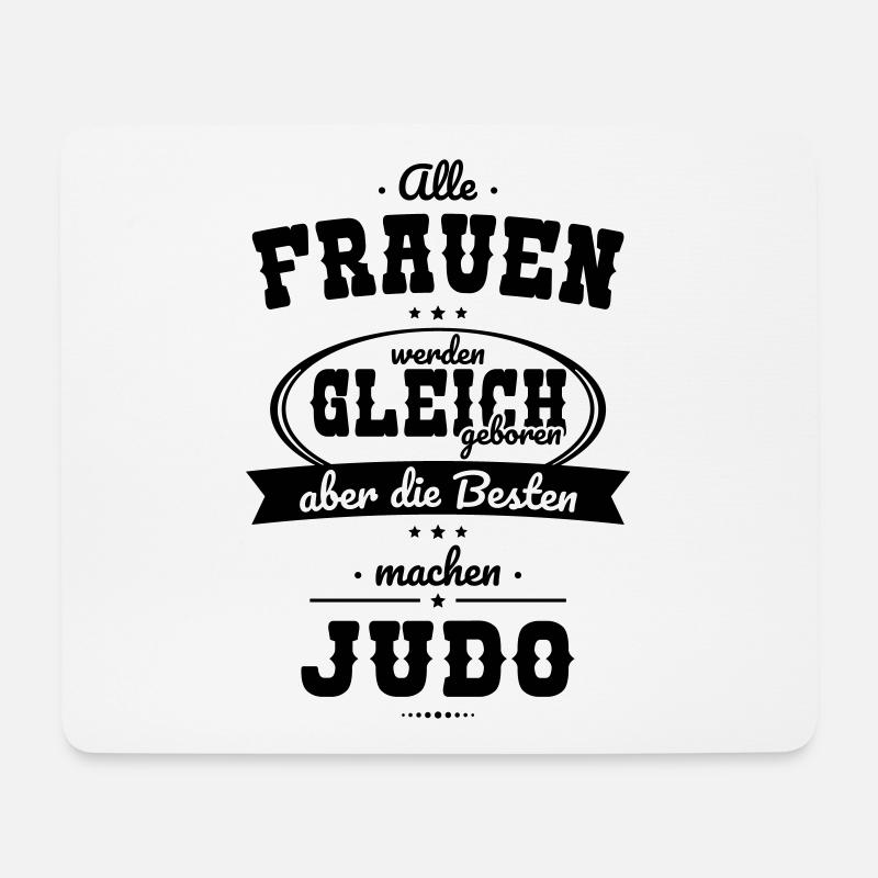 Alle Frauen gleich Besten machen Judo - Mousepad (Querformat) - Weiß