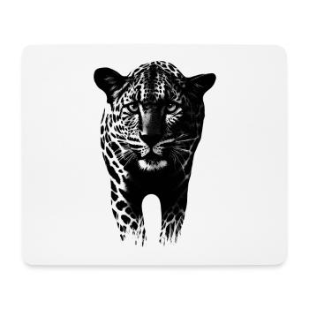Leopard Gepard Raubkatze - Mousepad (Querformat) - Weiß - Vorne