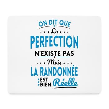 La Perfection n'existe pas Randonnée est Réelle - Tapis de souris (format paysage) - blanc - Devant