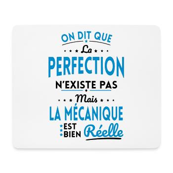 La Perfection n'existe pas Mécanique est Réelle - Tapis de souris (format paysage) - blanc - Devant