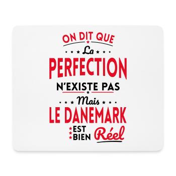 Perfection n'existe pas le Danemark est bien Réel - Tapis de souris (format paysage) - blanc - Devant