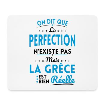 Perfection n'existe pas le Grèce est bien Réelle - Tapis de souris (format paysage) - blanc - Devant