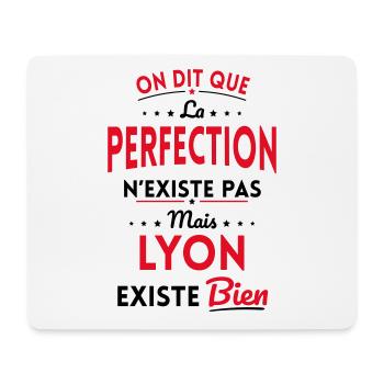 Perfection n'existe pas Lyon existe bien - Tapis de souris (format paysage) - blanc - Devant