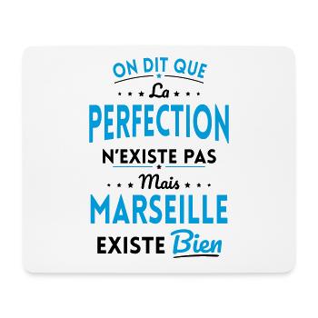 Perfection n'existe pas Marseille existe bien - Tapis de souris (format paysage) - blanc - Devant