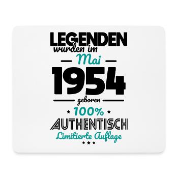70. Geburtstag - Legenden wurden im Mai 1954 - Mousepad (Querformat) - Weiß - Vorne