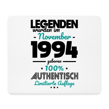 30e anniversaire - Les légendes ont été créées en novembre 1994 - Tapis de souris (format paysage) - blanc - Devant