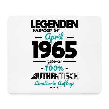 60e anniversaire - Les légendes ont été créées en avril 1965 - Tapis de souris (format paysage) - blanc - Devant
