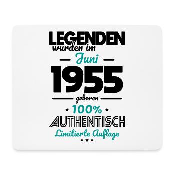 70e anniversaire - Les légendes ont été créées en juin 1955 - Tapis de souris (format paysage) - blanc - Devant