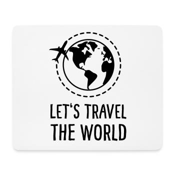 Parcourons le monde - Tapis de souris (format paysage) - blanc - Devant