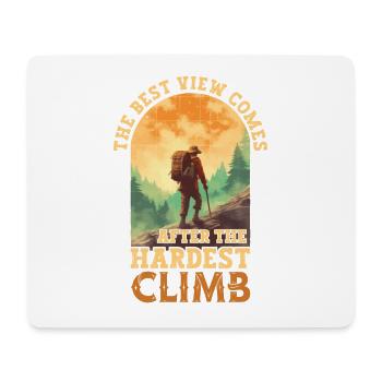Mountains, mountaineering, hiking, hiking, climbing, nature - Mouse Pad (horizontal) - white - Front