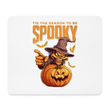 Halloween Pumpkin Tis The Season To Be Spooky - Mouse Pad (horizontal) - white - Front