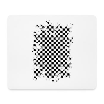 Jeu d’échecs champ d’échecs modèle d’échecs - Tapis de souris (format paysage) - blanc - Devant
