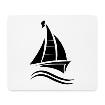 Sailing Sailboat Sailing Certificate - Mouse Pad (horizontal) - white - Front