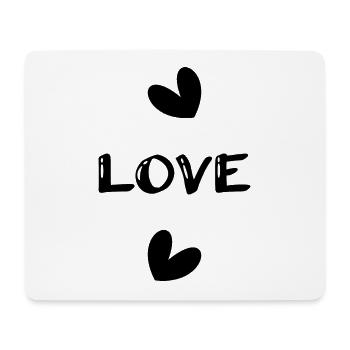 LIEBE. PAAR. ICH HABE GERADE GEHEIRATET. Junggesellinnenabschied. HEILIGER VALENTINSTAG. - Mousepad (Querformat) - Weiß - Vorne