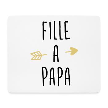 fille a papa - Tapis de souris (format paysage) - blanc - Devant