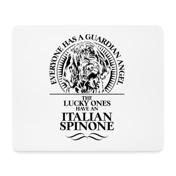 ITALIEN SPINONE Ange Gardien Disant Wilsigns - Tapis de souris (format paysage) - blanc - Devant